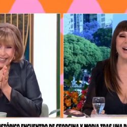 Moria Casán y Georgina Barbarossa se reencontraron un vivo: “Nunca te dejé de querer”