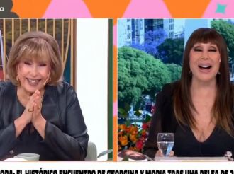 Moria Casán y Georgina Barbarossa se reencontraron un vivo: “Nunca te dejé de querer”