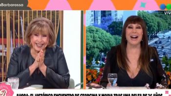 Moria Casán y Georgina Barbarossa se reencontraron un vivo: “Nunca te dejé de querer”