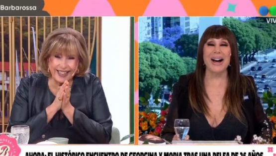 Moria Casán y Georgina Barbarossa se reencontraron un vivo: “Nunca te dejé de querer”
