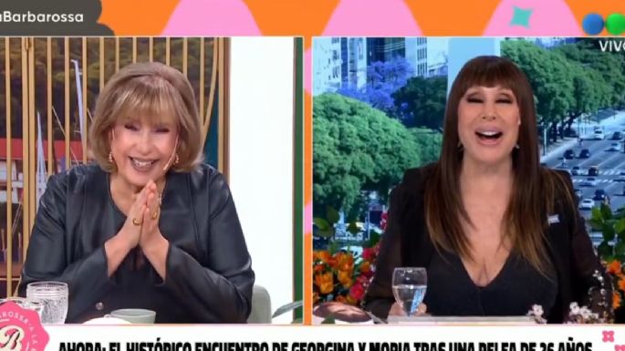 Moria Casán y Georgina Barbarossa se reencontraron un vivo: “Nunca te dejé de querer”