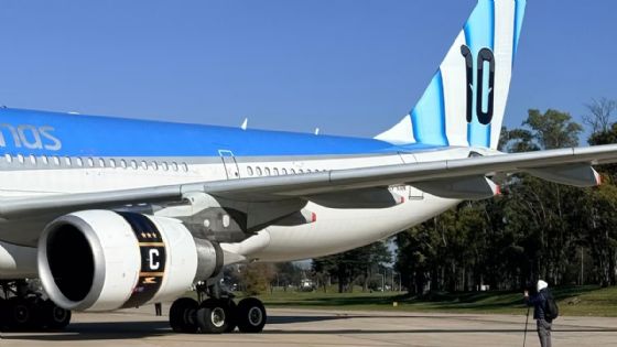 Aerolíneas Argentinas presentó un avión inspirado en la Selección 