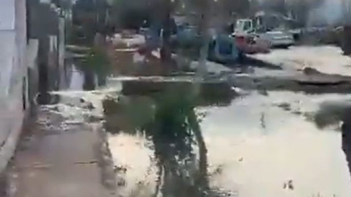 Hartazgo: vecinos de Corralitos salieron a la calle a protestar por los desbordes cloacales