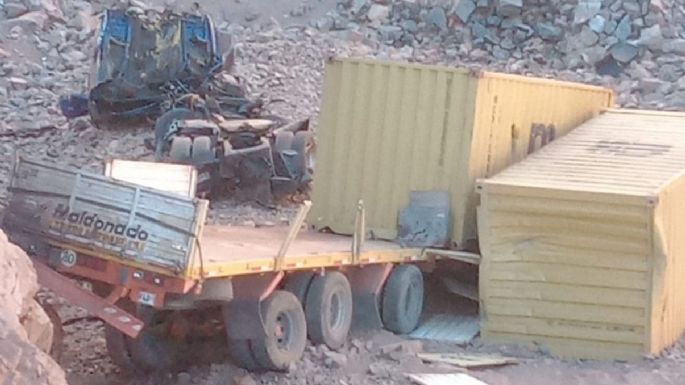 Un camionero murió tras desbarrancar en la ruta 7