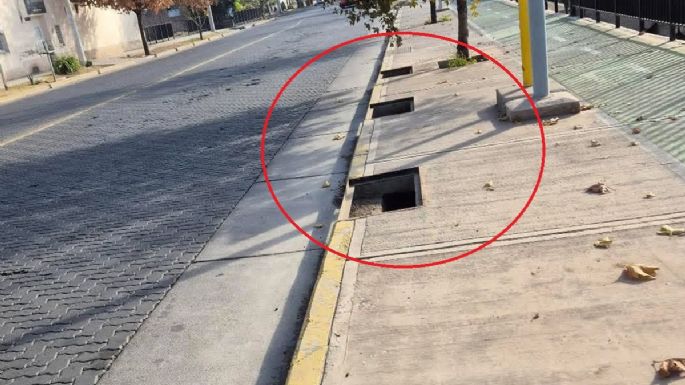 El colmo: repusieron las alcantarillas en la calle Boulogne Sur Mer y se las volvieron a robar