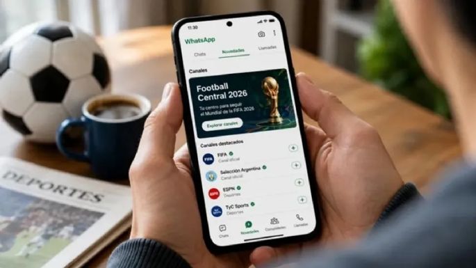 “Football Center 2026”: la función de WhatsApp para seguir el Mundial 2026