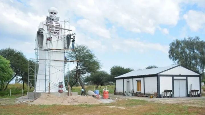 Murió el santiagueño que había construido una estatua de 13 metros de San La Muerte