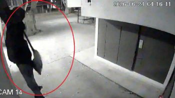 Inseguridad en Godoy Cruz: un delincuente fue filmado trepando en un complejo de departamentos