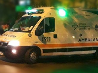 Un micro con 20 pasajeros cayó de un puente en Ruta Nacional 7