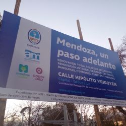 Cortes y desvíos: comenzaron las obras en la calle Hipólito Yrigoyen