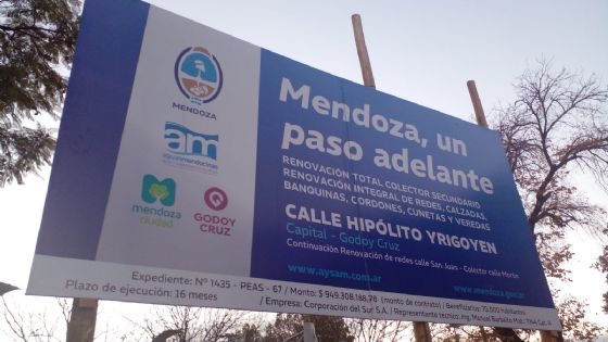 Cortes y desvíos: comenzaron las obras en la calle Hipólito Yrigoyen
