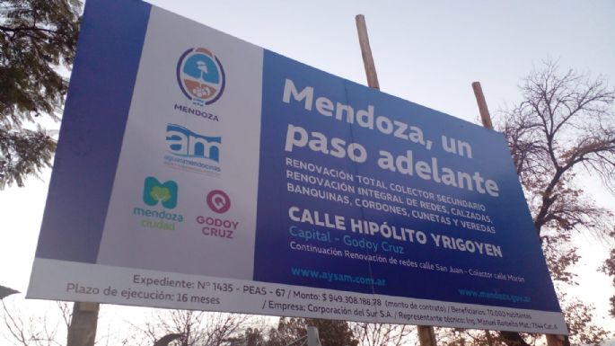 Cortes y desvíos: comenzaron las obras en la calle Hipólito Yrigoyen