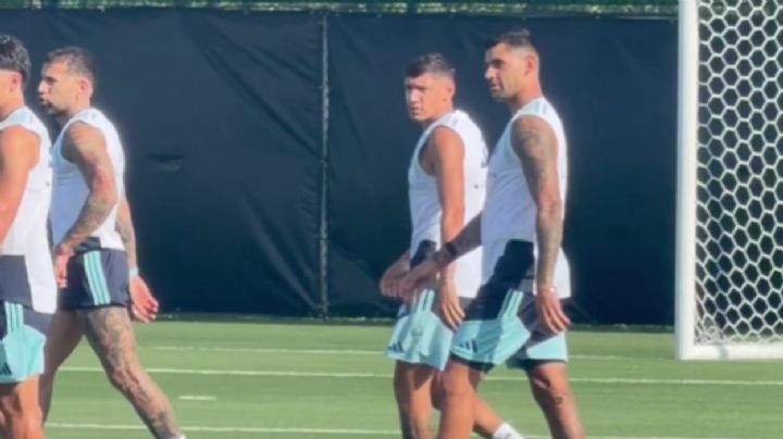 El “Cuti” Romero se entrenó con el resto de la Selección Argentina 