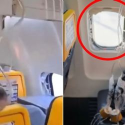 Un pasajero fue succionado tras romperse ventanilla de avión en pleno vuelo