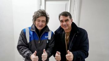 Milei viajará en julio a Brasil para apoyar a Flavio Bolsonaro