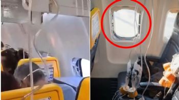 Un pasajero fue succionado tras romperse ventanilla de avión en pleno vuelo