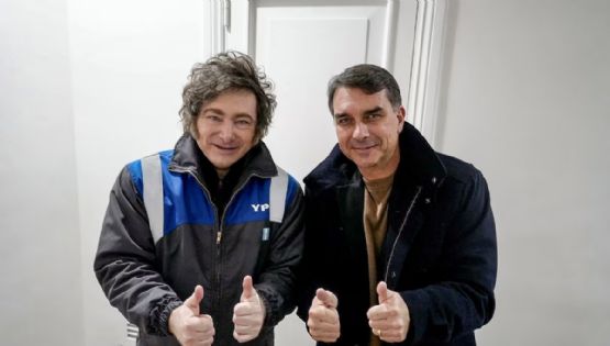 Milei viajará en julio a Brasil para apoyar a Flavio Bolsonaro