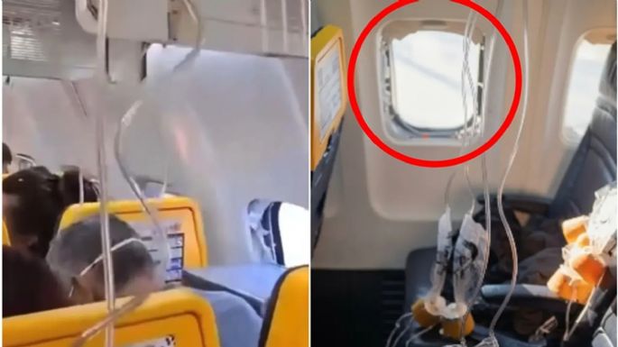 Un pasajero fue succionado tras romperse ventanilla de avión en pleno vuelo