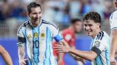 Foto ilustrativa de la nota titulada: Lionel Messi: “Otra vez tocó sufrir, pero este equipo nunca deja de creer”