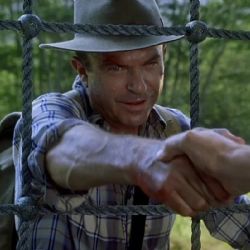 Murió Sam Neill, el protagonista de Jurassic Park