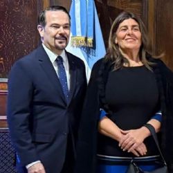 Control de daños: Mariana Juri se reunió con el embajador francés Romain Nadal