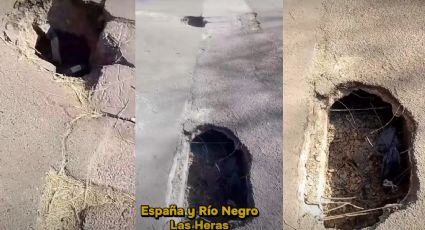 Vecinos en alerta: cráteres, basura y líquidos cloacales en una esquina de Las Heras