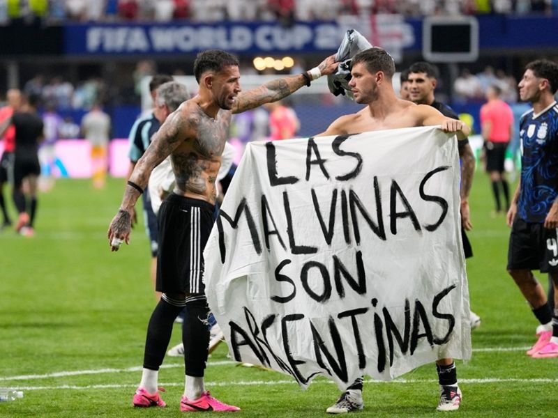 La FIFA inició un expediente disciplinario por la bandera de Malvinas 