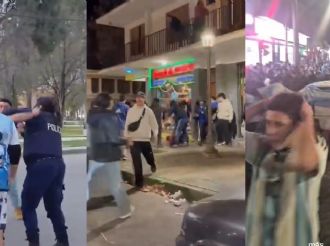 Disturbios, detenidos y policías lesionados durante los festejos del Mundial 
