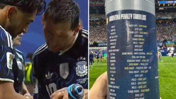 Sorpresa en la Scaloneta por la botella penalera que tenía preparada el arquero Jordan Pickford