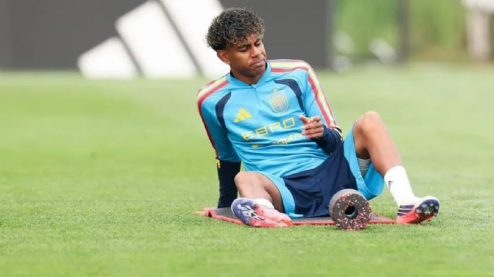 Alarma en la Selección de España: Lamine Yamal no se entrenó por una molestia