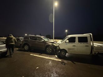 Múltiples accidentes y caos de tránsito por el hielo en el Gran Mendoza