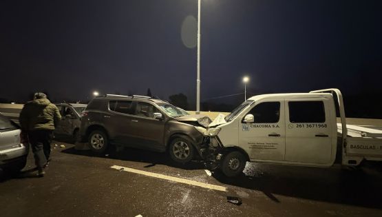 Múltiples accidentes y caos de tránsito por el hielo en el Gran Mendoza