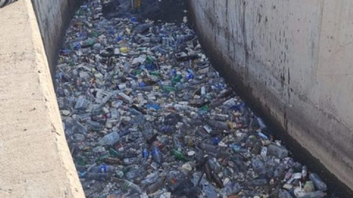 Retiraron 150 mil kilos de basura de un canal de Godoy Cruz