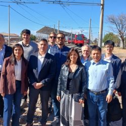Trenes chinos: representantes de CRRC Tangshan recorrieron obras ferroviarias en Mendoza
