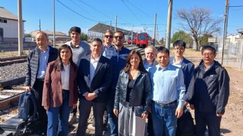 Trenes chinos: representantes de CRRC Tangshan recorrieron obras ferroviarias
