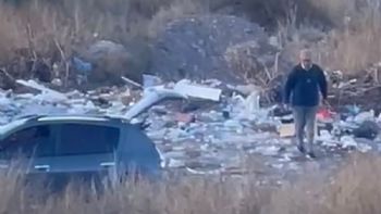 In fraganti: un video muestra a personas tirando basura en el Parque de Montaña