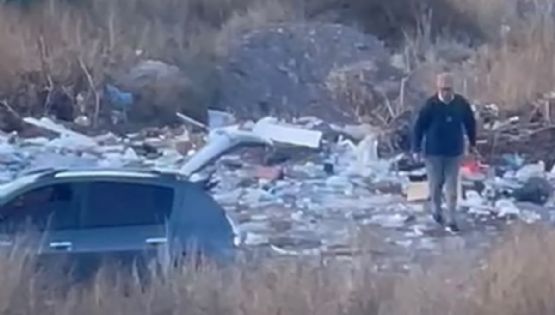 In fraganti: un video muestra a personas tirando basura en el Parque de Montaña