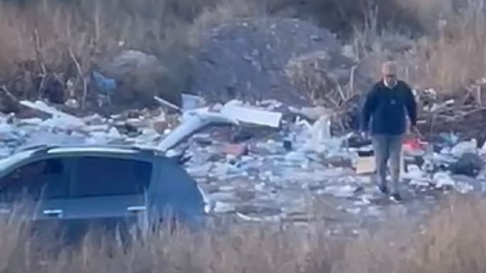 In fraganti: un video muestra a personas tirando basura en el Parque de Montaña