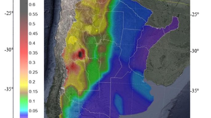 Nuevo mapa de peligrosidad sísmica: Mendoza y San Juan las provincias con mayor amenaza