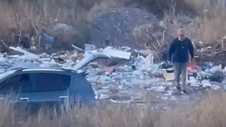In fraganti: un video muestra a personas tirando basura en el Parque de Montaña