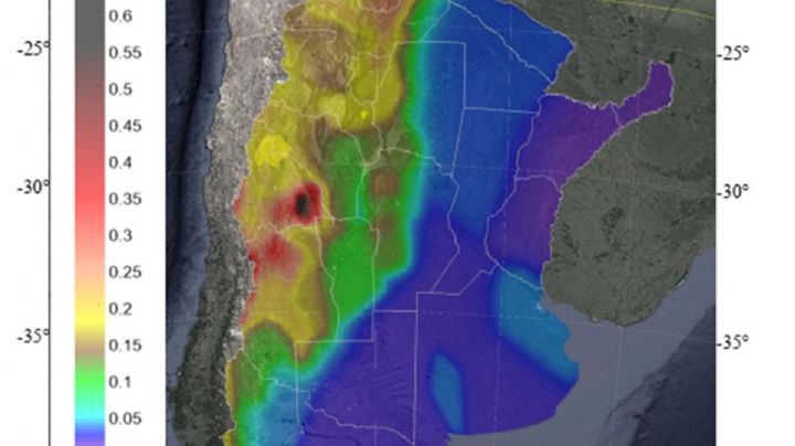 Nuevo mapa de peligrosidad sísmica: Mendoza y San Juan las provincias con mayor amenaza