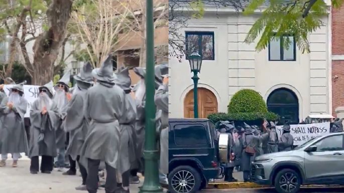 El motivo por el que activistas disfrazados de "Gandalf" protestaron contra Peter Thiel