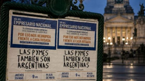 Empresarios marchan contra Milei por el cierre de 30.000 Pymes