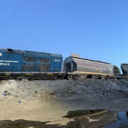Descarriló un tren de cargas en Las Heras: investigan las causas